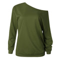 Women's Off-Shoulder Long Sleeve Casual T-Shirt - Urban Pulse Life