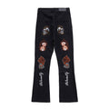High Street Hip Hop Back Embroidered Jeans - Urban Pulse Life