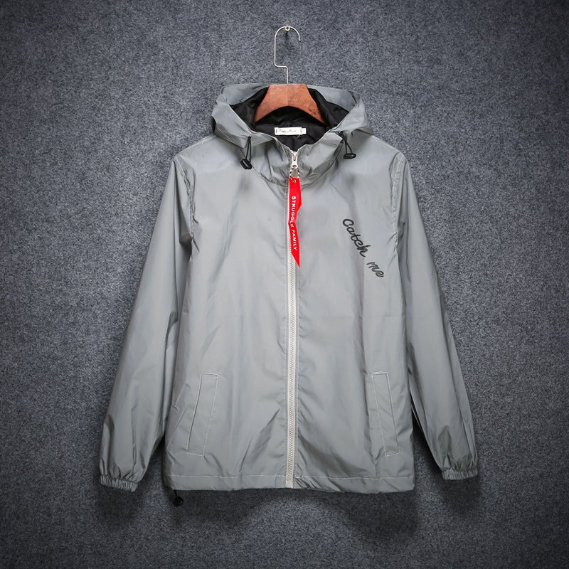 Men's Full Reflective Waterproof Hip Hop Windbreaker - Urban Pulse Life