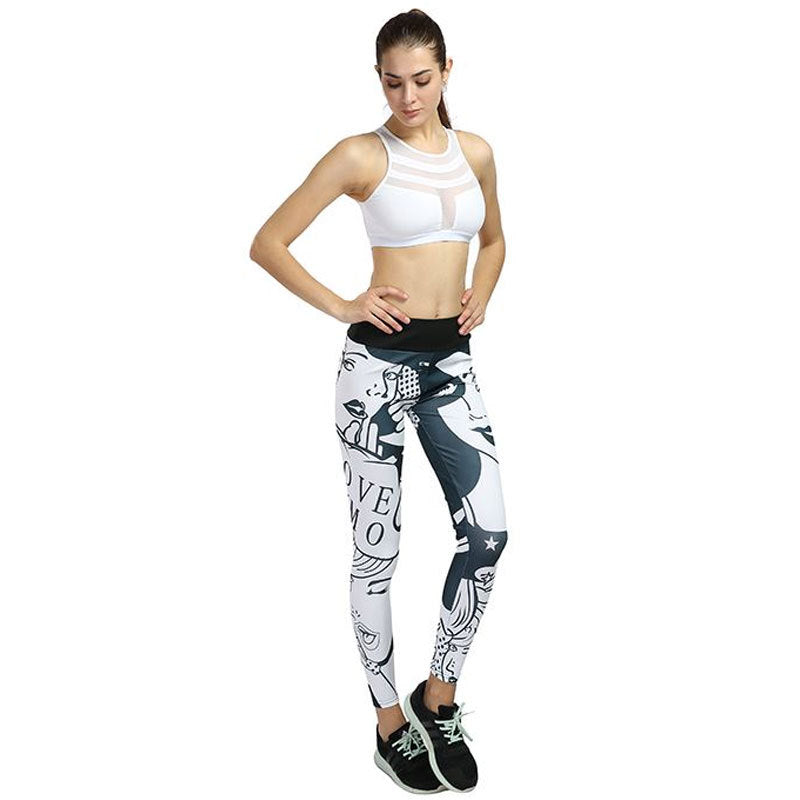 Leggings, Yoga Pants, Women's Printed Trousers - Urban Pulse Life