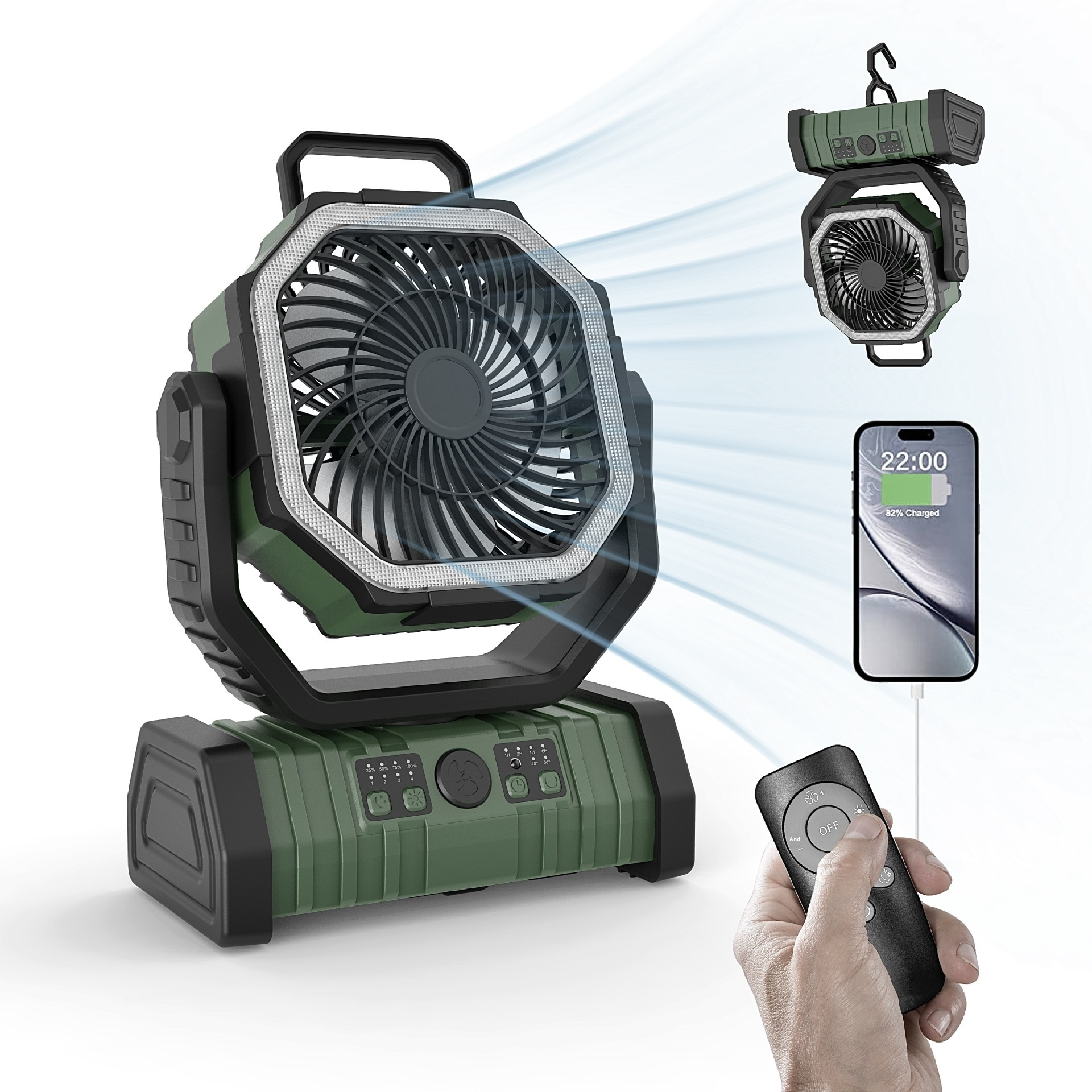 Outdoor Household Power Bank LED Light Camping Fan - Urban Pulse Life