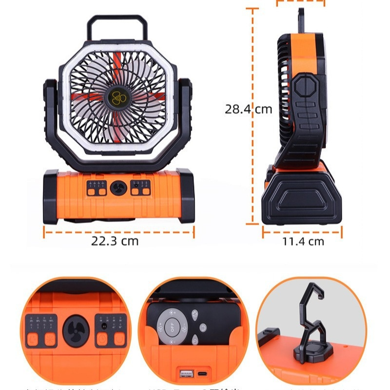 Outdoor Household Power Bank LED Light Camping Fan - Urban Pulse Life
