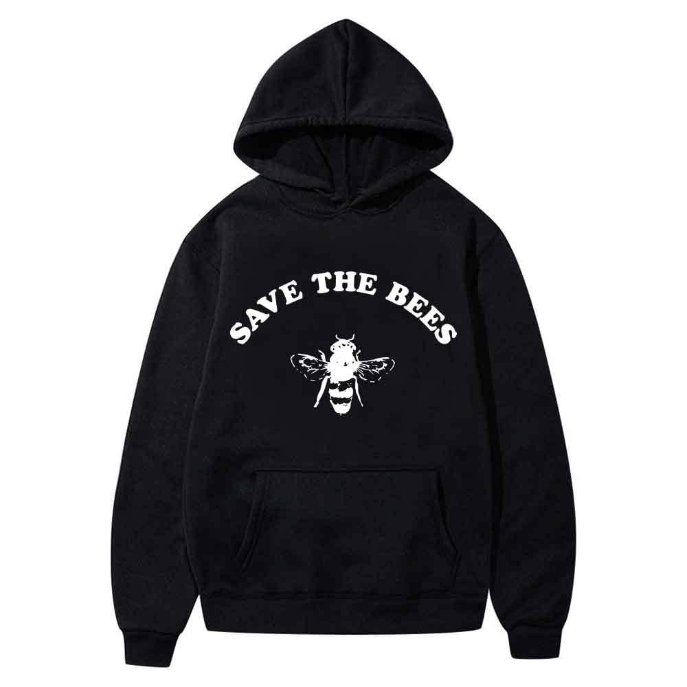 solid-color-alphabet-hoodie-with-honey-bee-floral-print