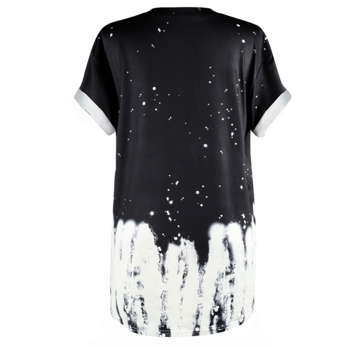 Vampire Graphic Print T-Shirt, Round Neck Short Sleeve - Urban Pulse Life