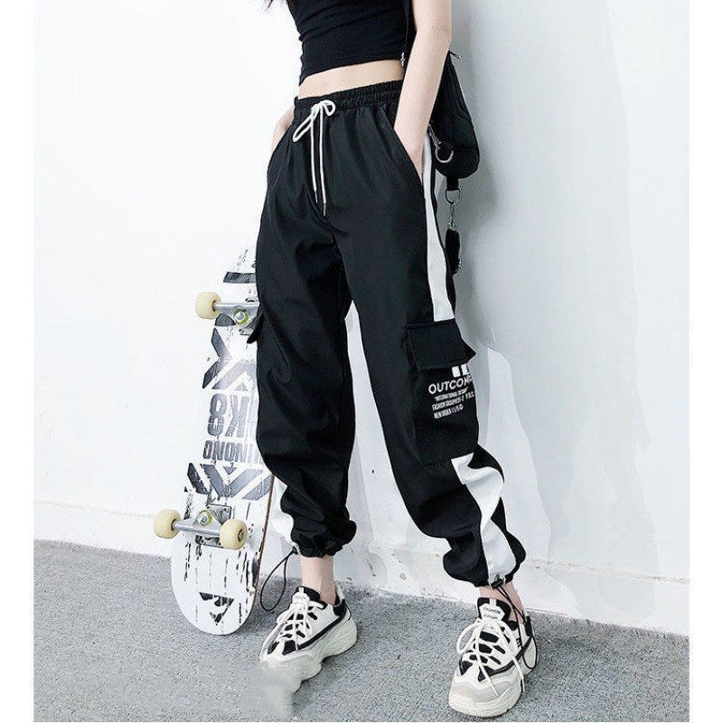 Hip Hop Corset Wide Leg Work Pants - Urban Pulse Life