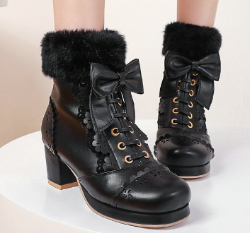 Lolita Shoes, Snow Boots, Japanese Sweet Short Boots