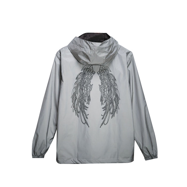 Men's Full Reflective Waterproof Hip Hop Windbreaker - Urban Pulse Life