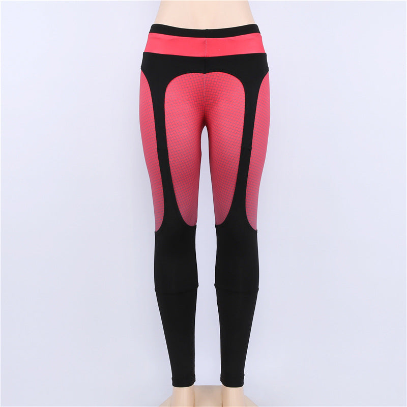 Leggings, Yoga Pants, Printed Pants, Color Block Yoga Pants - Urban Pulse Life
