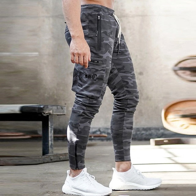 Men's Camouflage Multi-Pocket Workout Training Pants - Urban Pulse Life